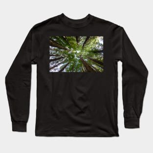 Looking up to the Redwood trees. Long Sleeve T-Shirt